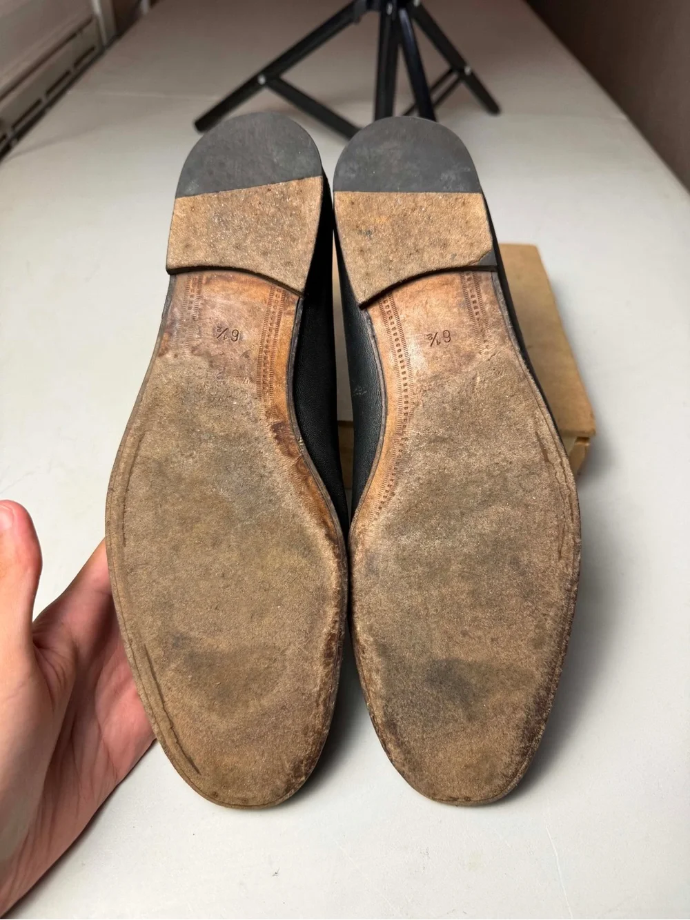 Gucci Brixton Black Leather Horsebit Web Loafers 6.5 UK / 7.5 US